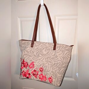 Large ~Floral Tote Bag